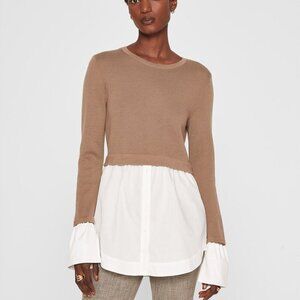 Club Monaco Berdine Sweater in Brown Tan